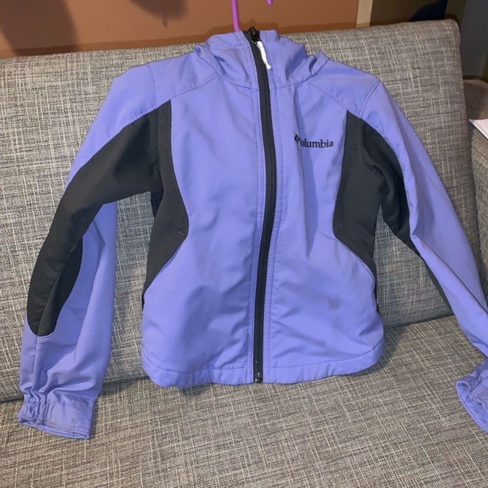 Girls xxs Columbia purple rain jacket